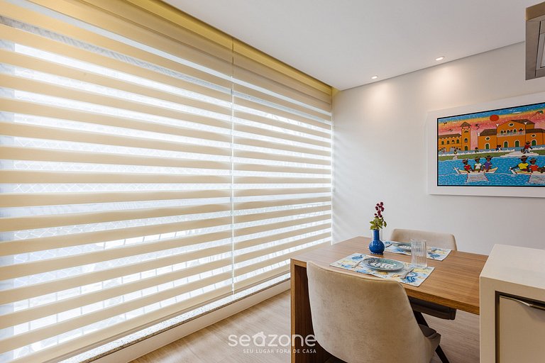 Apt con piscina a 85m de la playa en Jurerê PTJ203