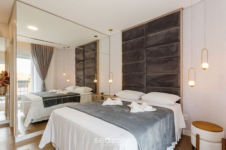 Apt con piscina a 85m de la playa en Jurerê PTJ203