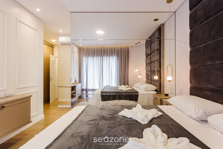 Apt con piscina a 85m de la playa en Jurerê PTJ203