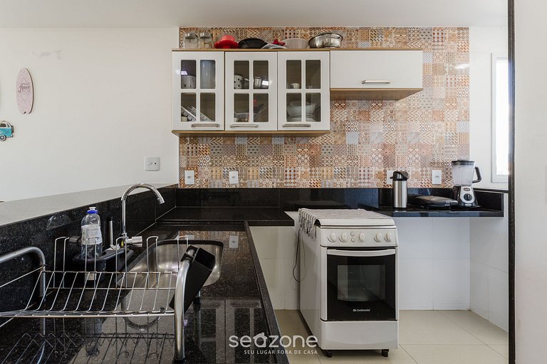 Lindo apto a apenas 400m da Praia do Morro CVE402