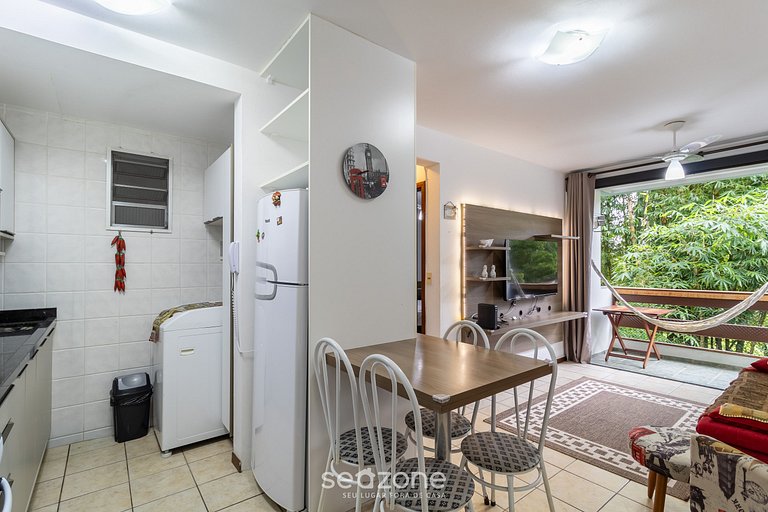 Apto 1 dormitorio con barbacoa Floripa-SC ABL0138