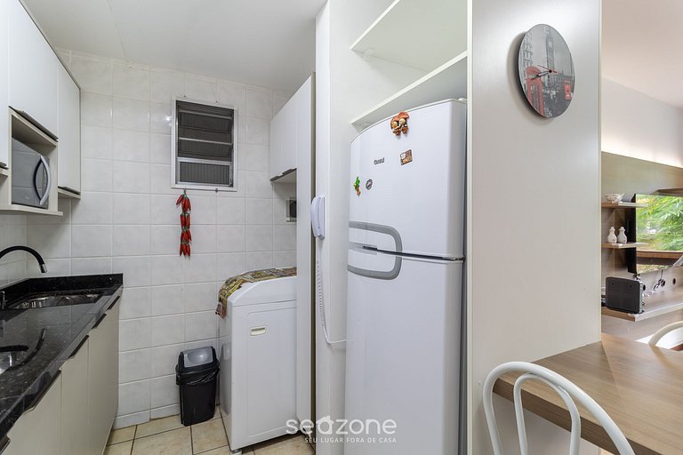 Apto 1 dormitorio con barbacoa Floripa-SC ABL0138