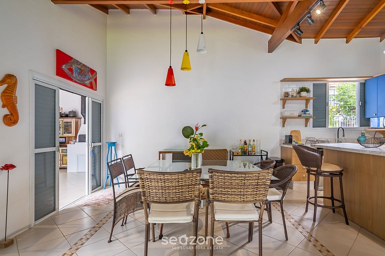 Casa 4Q c/ churrasq. 100m da praia JAT0355