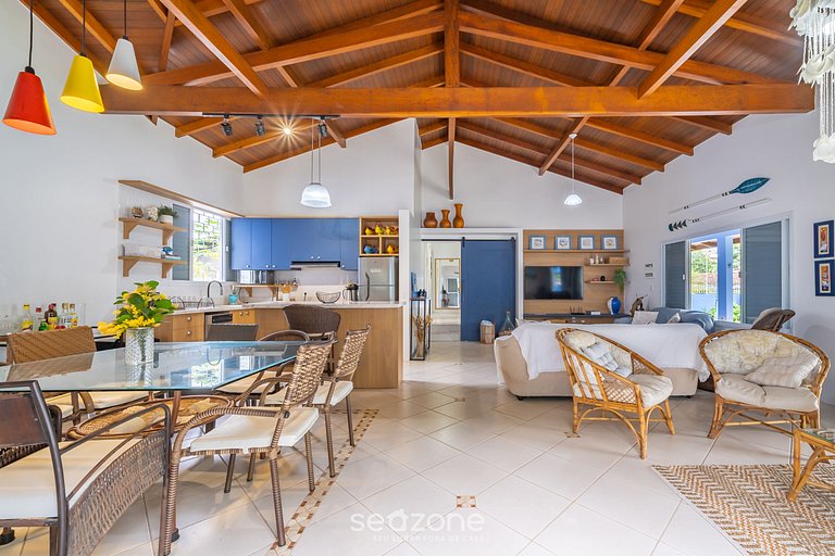 Casa 4Q c/ churrasq. 100m da praia JAT0355