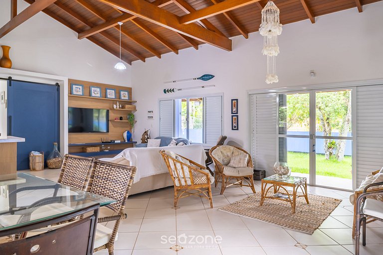 Casa 4Q c/ churrasq. 100m da praia JAT0355