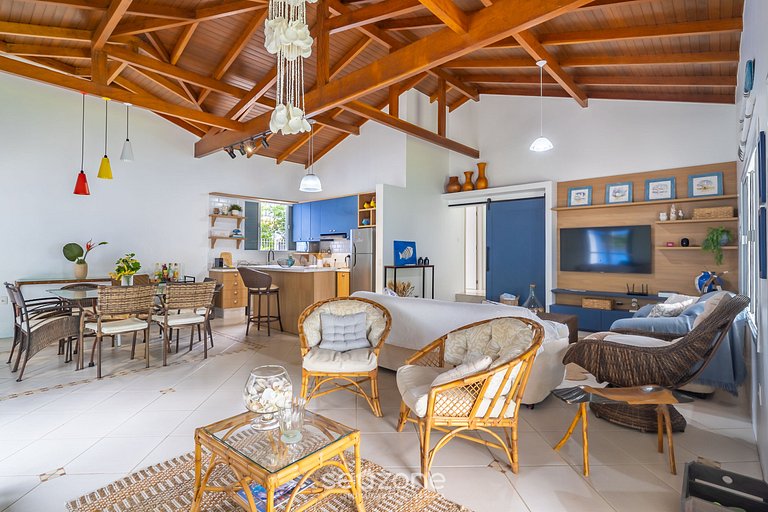 Casa 4Q c/ churrasq. 100m da praia JAT0355