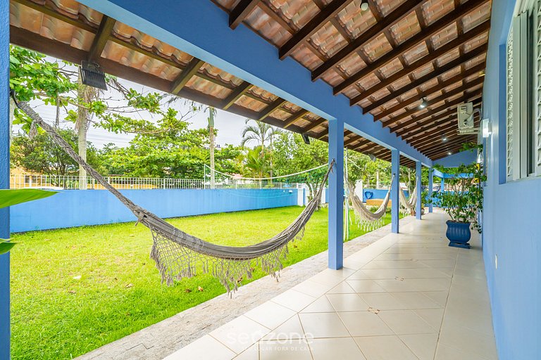 Casa 4Q c/ churrasq. 100m da praia JAT0355