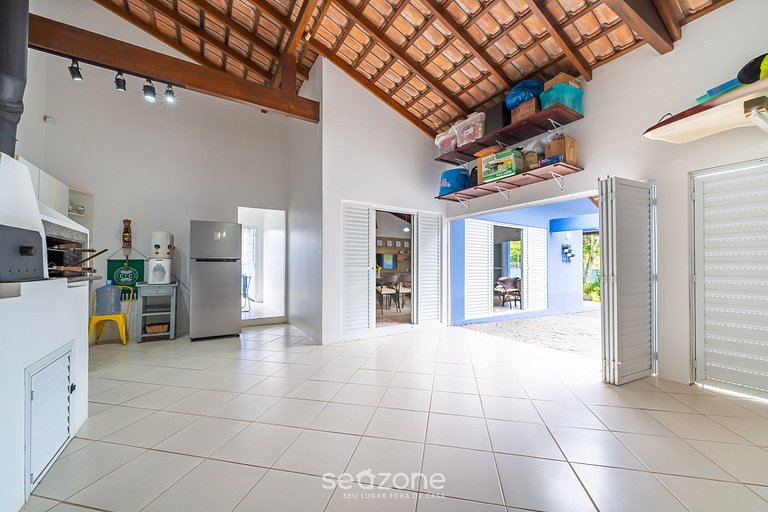 Casa 4Q c/ churrasq. 100m da praia JAT0355