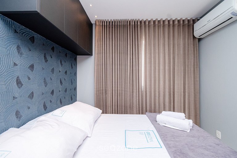 Flat em cond. com academia, Setor Bueno - LHD0706