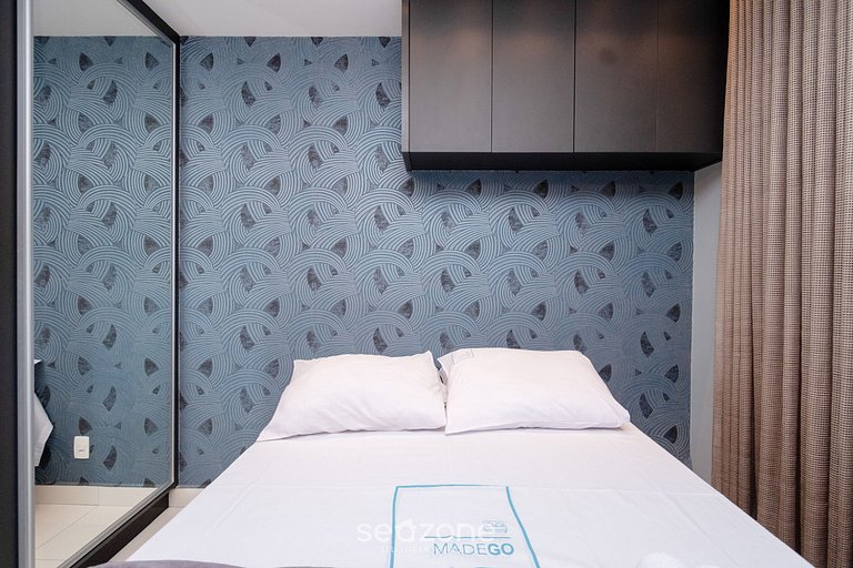 Flat em cond. com academia, Setor Bueno - LHD0706