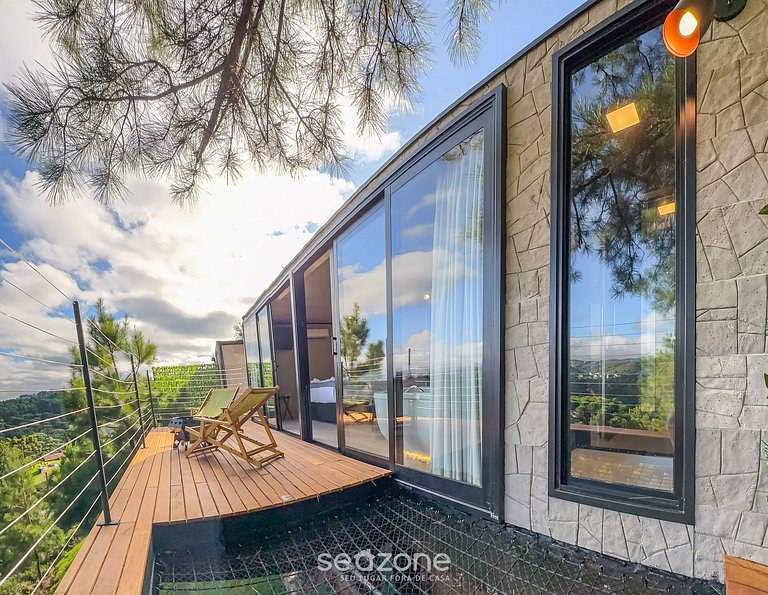 Cabana Aconchegante com Vista Serra [CNB003]