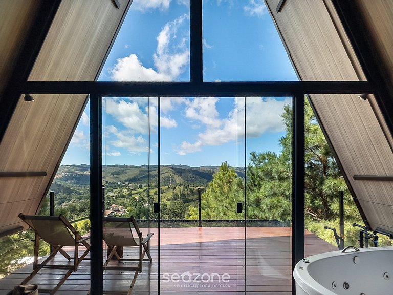 Hermoso chalet p/ parejas en la Sierra Paulista CNA008