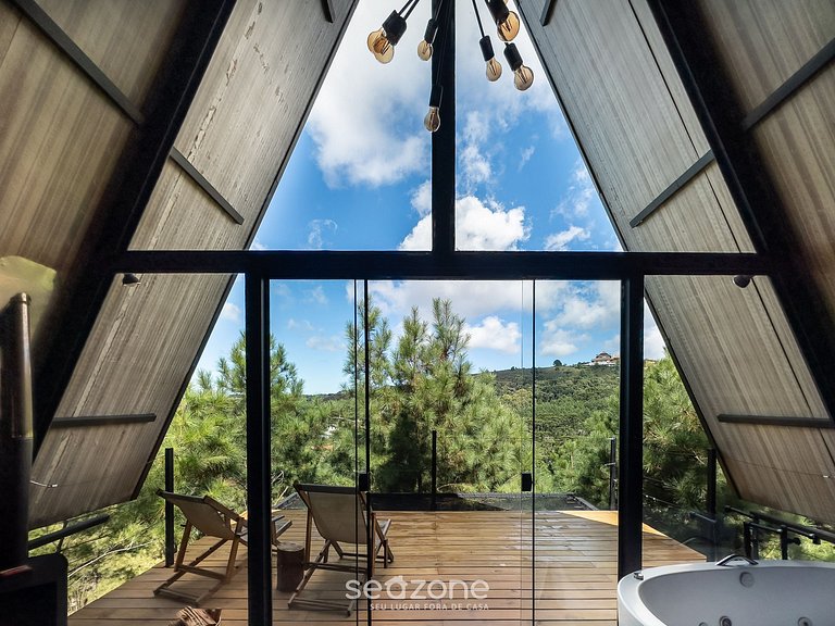 Hermoso chalet p/ parejas en la Sierra Paulista CNA008