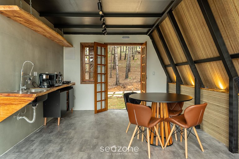 Chalé de luxo com jacuzzi na Serra de SP CNA010