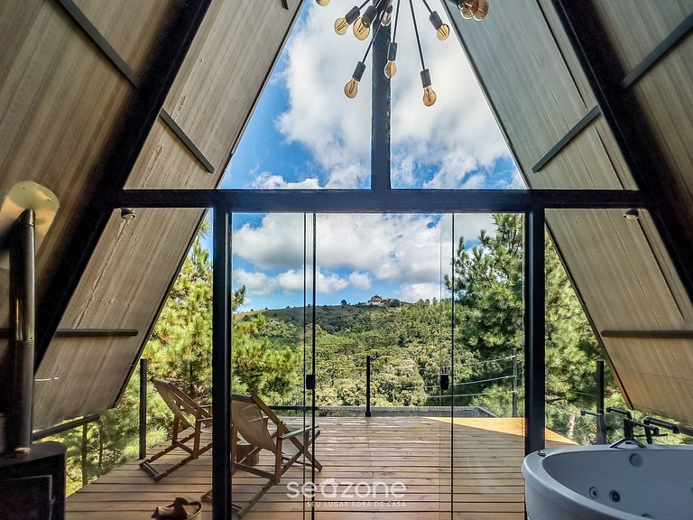 Hermoso chalet p/ parejas en la Sierra Paulista CNA008