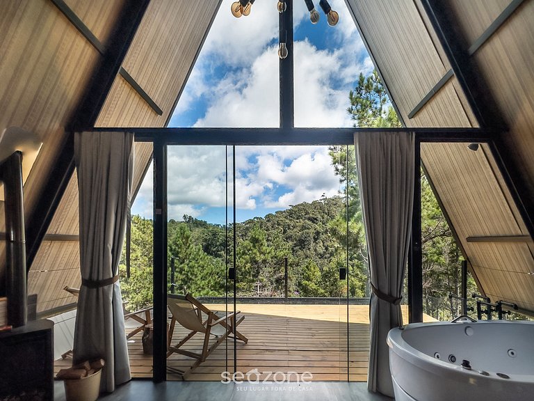 Hermoso chalet p/ parejas en la Sierra Paulista CNA008