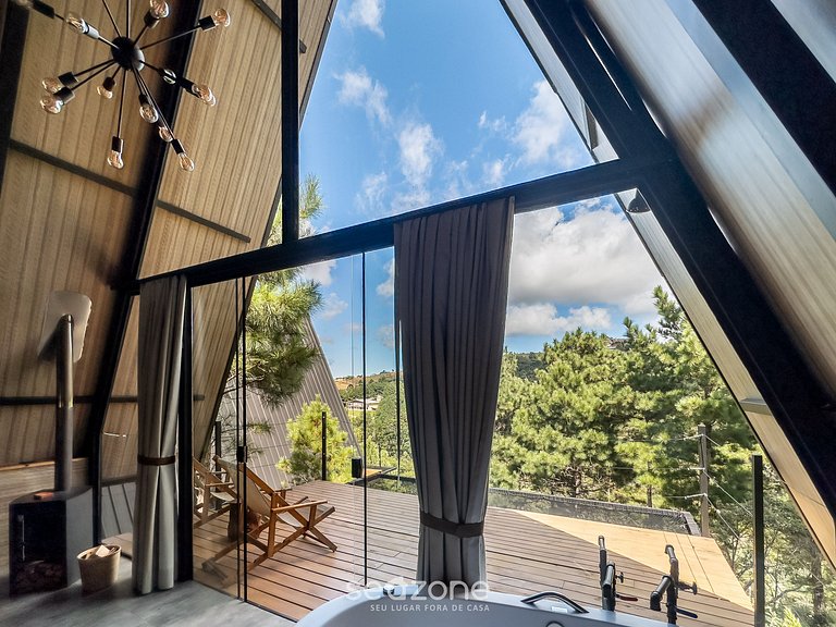 Hermoso chalet p/ parejas en la Sierra Paulista CNA008