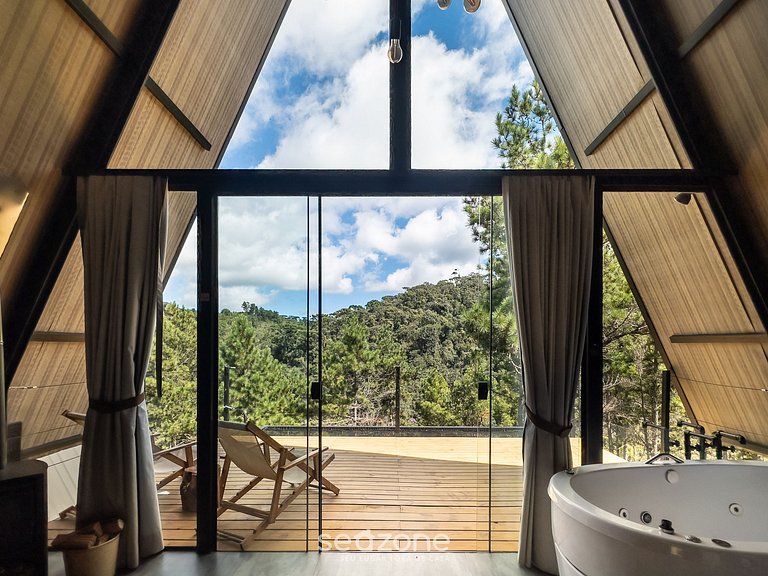 Hermoso chalet p/ parejas en la Sierra Paulista CNA008