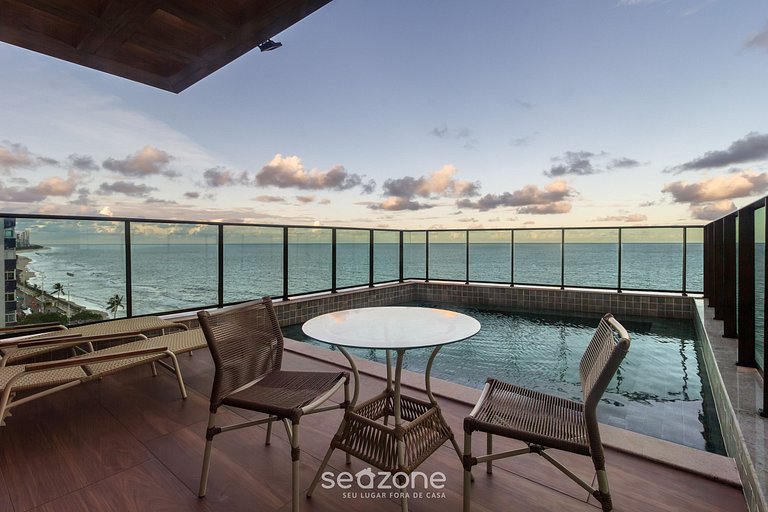 Apto Vista Mar Pé na Areia em Boa Viagem IAA0504