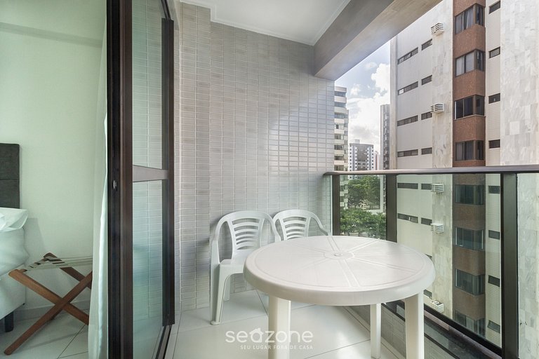 Apto Vista Mar Pé na Areia em Boa Viagem IAA0504