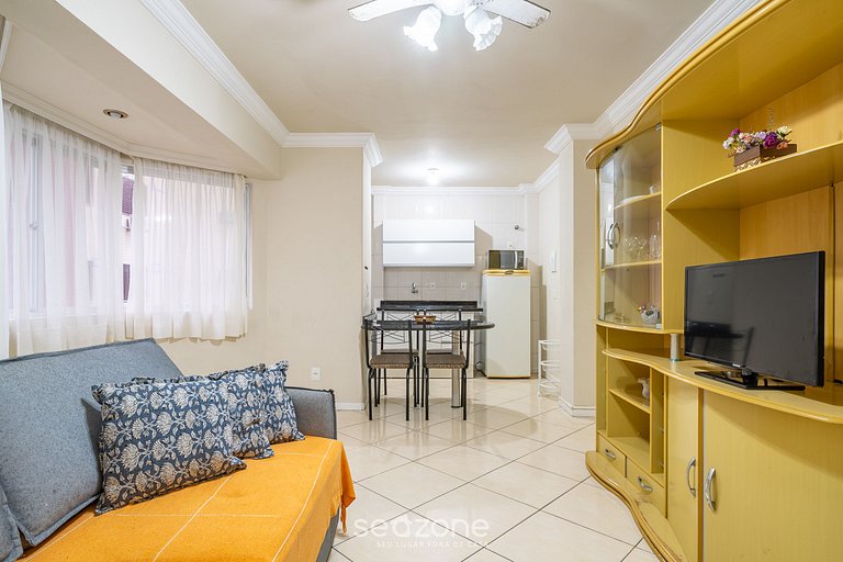 Ótimo apto pé na areia em Balneário EDG403