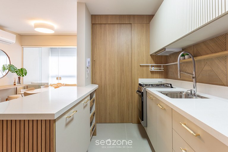 Encantador apt 500m de la playa en Jurerê RIV101