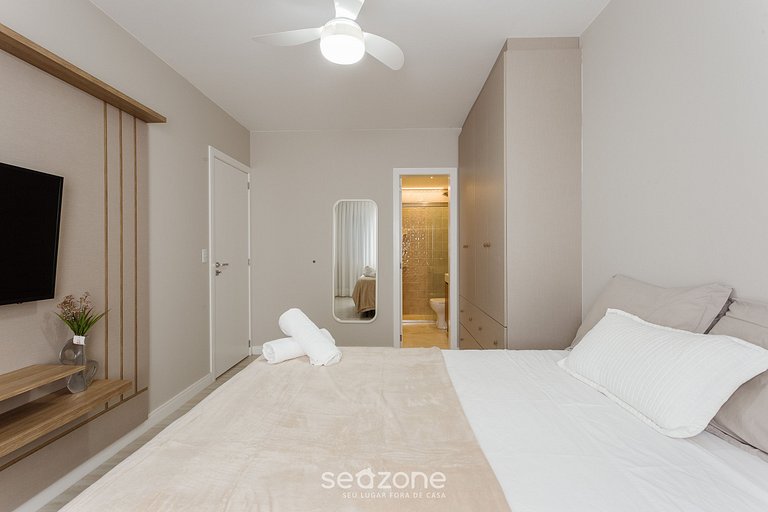 Encantador apt 500m de la playa en Jurerê RIV101