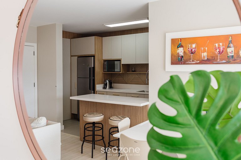 Encantador apt 500m de la playa en Jurerê RIV101