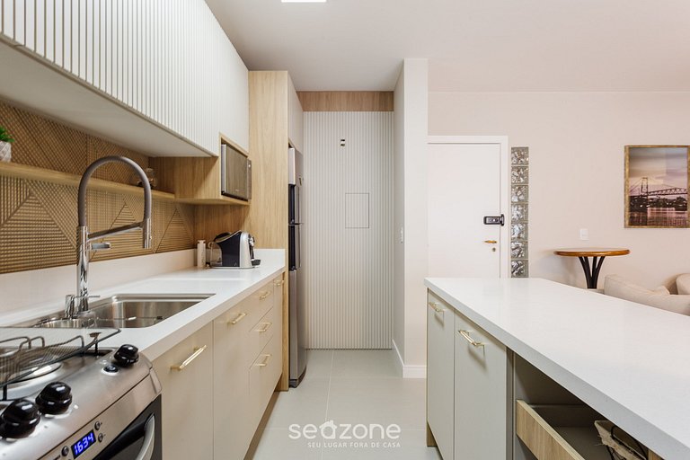 Encantador apt 500m de la playa en Jurerê RIV101