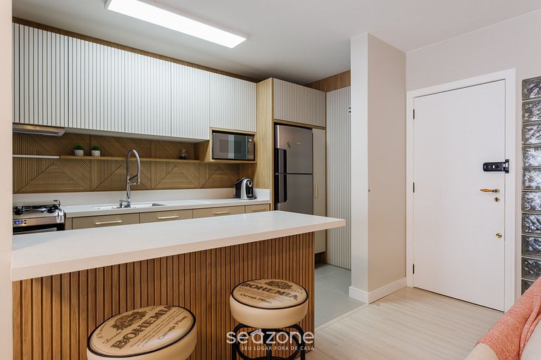 Encantador apt 500m de la playa en Jurerê RIV101