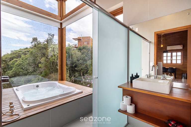 Cabaña c/chimenea cerca de Florianópolis VST033