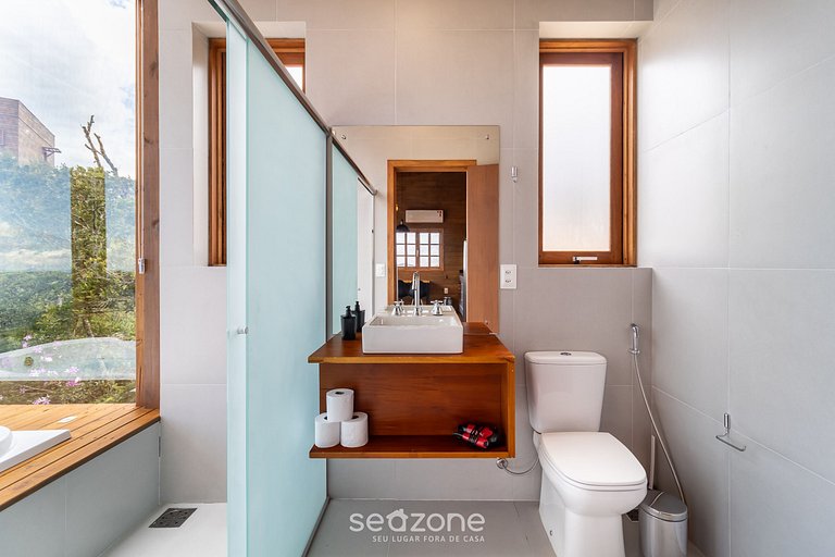 Cabaña c/chimenea cerca de Florianópolis VST033