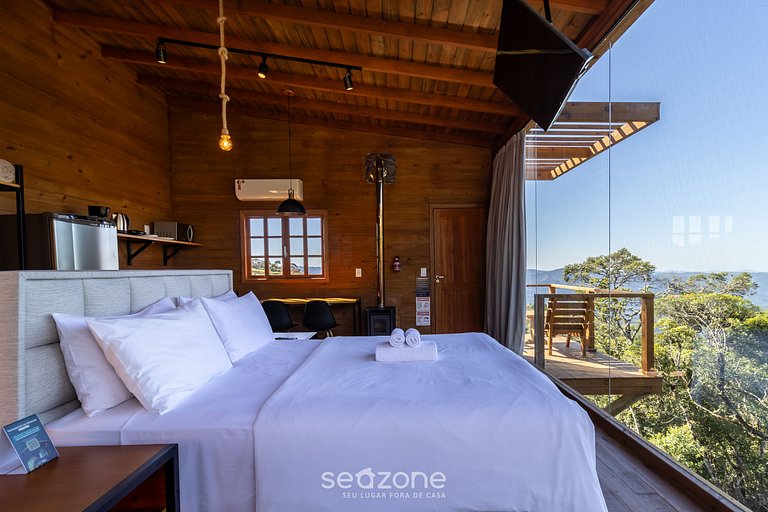 Cabaña c/chimenea cerca de Florianópolis VST033