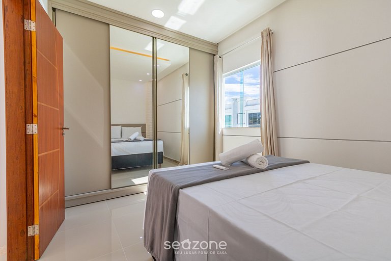 Belo apto a 400m da praia de Taperapuã/BA EDT0009