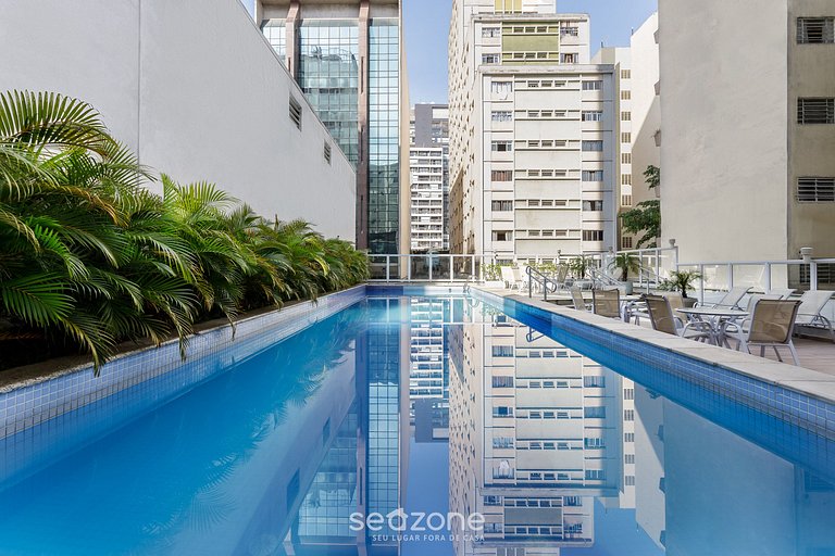 Studio c/ Piscina próximo a Catedral da Sé CGF135