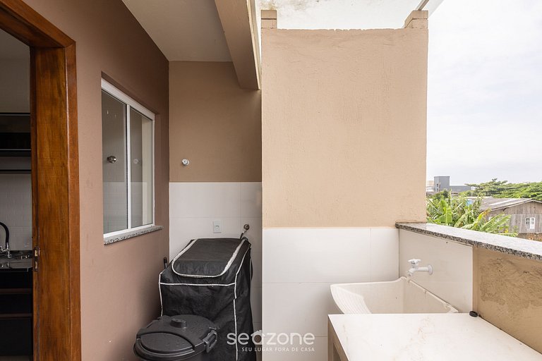 Casa 2Q c/ churrasq. próximo da praia RHE201