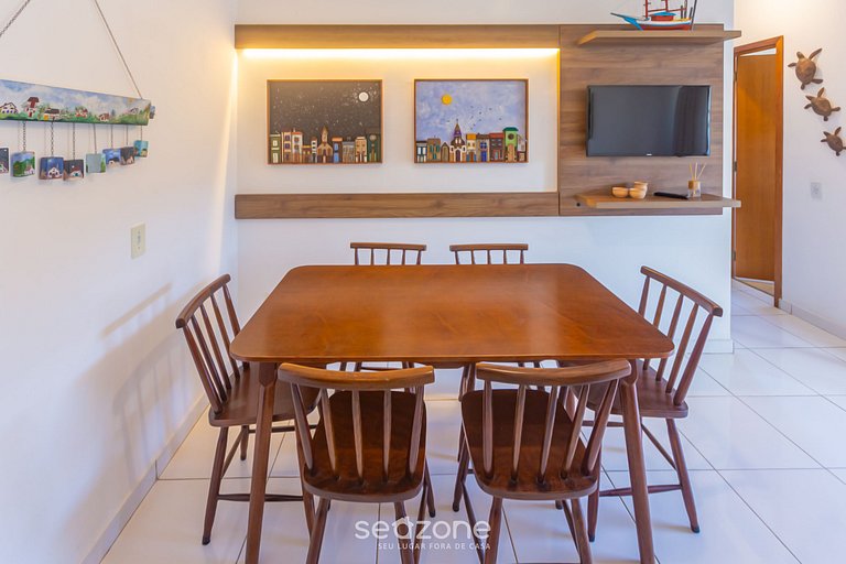 LIndo apto com varanda e churrasqueira ECU102