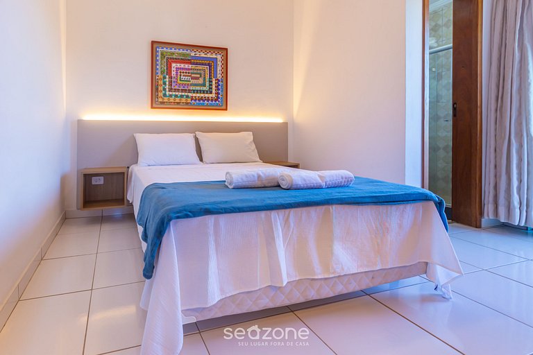 LIndo apto com varanda e churrasqueira ECU102