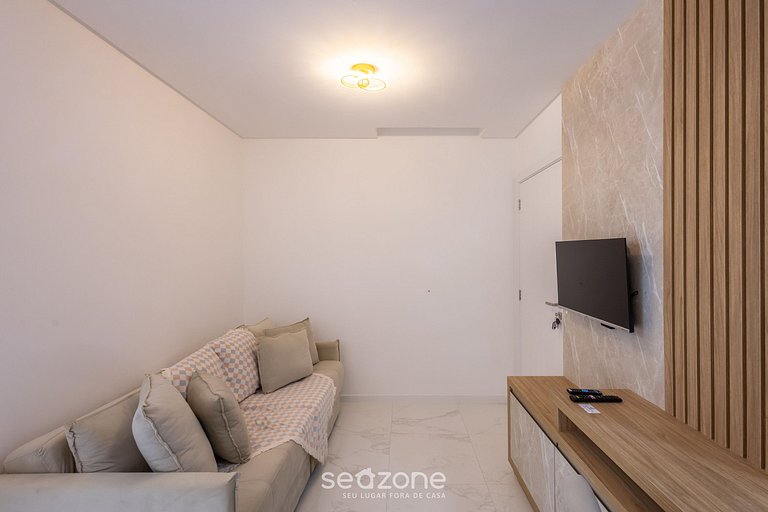 Dpto vista mar c/ parrilla en Itapema – SBN0705