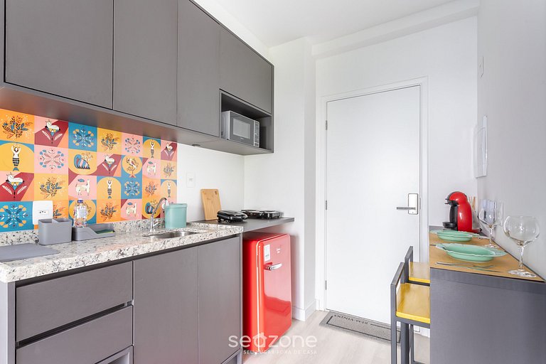 Estudio en Condominio c/ Piscina São Paulo THK0202