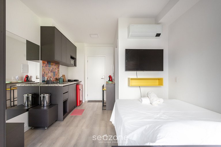 Estudio en Condominio c/ Piscina São Paulo THK0202