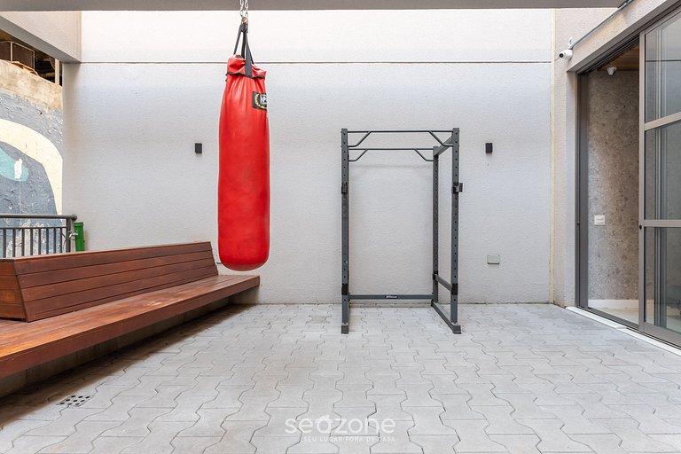 Stúdio em condomínio com piscina São Paulo THK0202