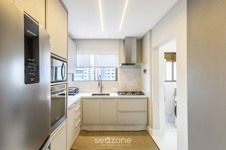 Apto 3Q c Vista Mar Churrasq. Garagem - BC VLD1002