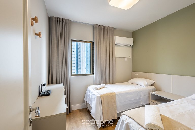 Apto 3Q c Vista Mar Churrasq. Garagem - BC VLD1002