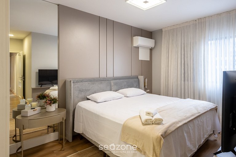 Apto 3Q c Vista Mar Churrasq. Garagem - BC VLD1002