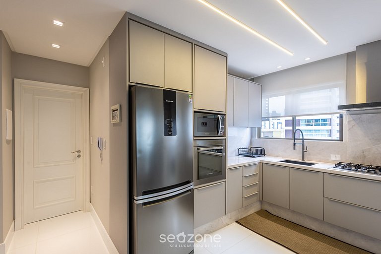 Apto 3Q c Vista Mar Churrasq. Garagem - BC VLD1002