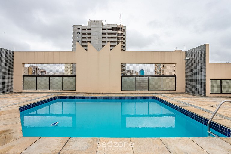 Ap 1 dorm c/piscina a 600m metro Moema/SP NPZ093