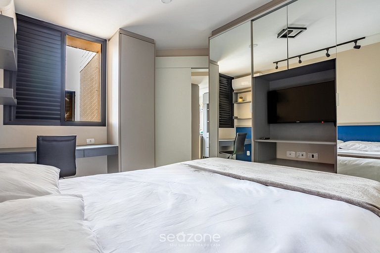 Apto 1Qto c/ piscina 600m do metro Moema/SP NPZ093