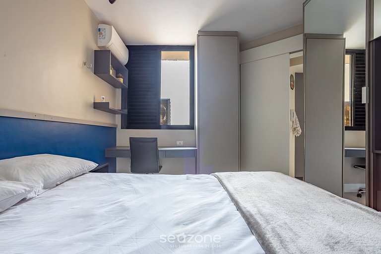 Apto 1Qto c/ piscina 600m do metro Moema/SP NPZ093