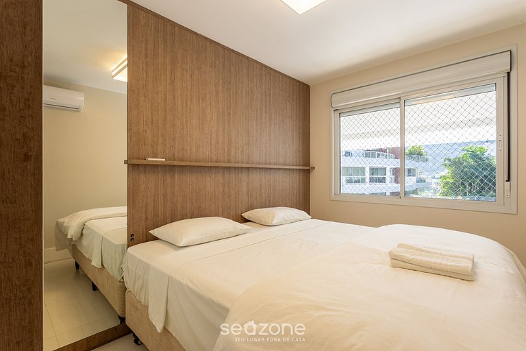 Apto 2 suites cerca de la playa Floripa-SC MHE213